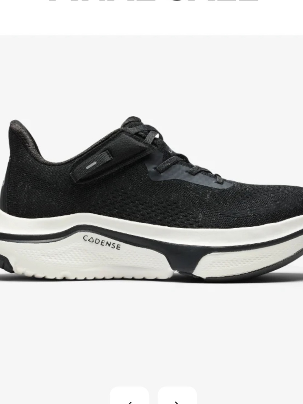Cadense Original Adaptive Rewalk Black White Mens Sneakers size 10